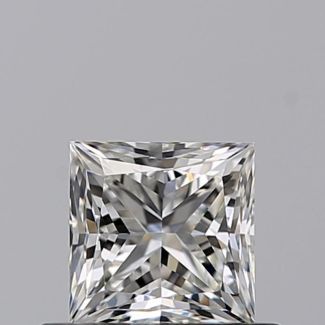 0.50 Carat Princess H VVS2 - EX GD GIA Natural Diamond