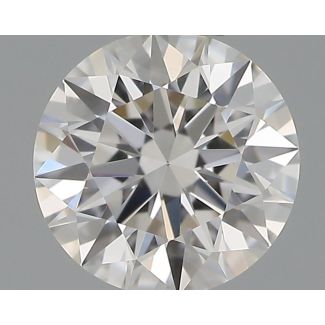 0.38 Carat Round F VVS2 EX GIA Natural Diamond