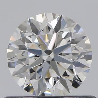 0.53 Carat Round F VS1 EX GIA Natural Diamond