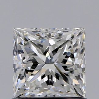 0.81 Carat Princess H VVS2 - EX VG GIA Natural Diamond