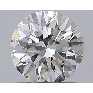 0.8 Carat Round D VVS2 EX GIA Natural Diamond