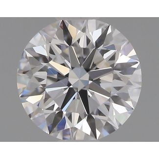 0.63 Carat Round D VVS1 EX GIA Natural Diamond