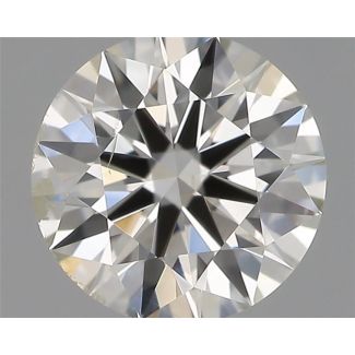 0.50 Carat Round H SI2 EX IGI Natural Diamond