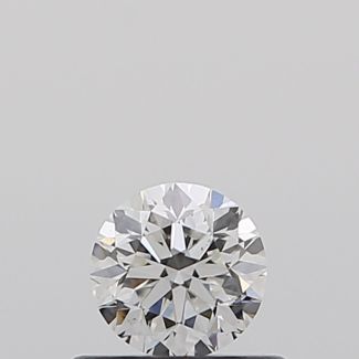 0.40 Carat Round F VS2 G EX GIA Natural Diamond