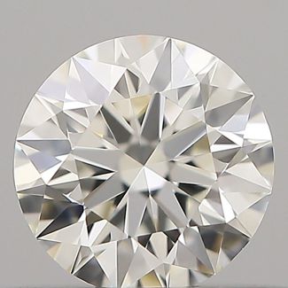 0.34 Carat Round H VVS2 EX IGI Natural Diamond