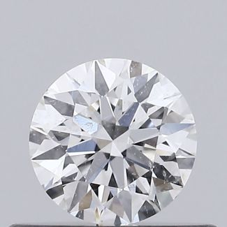 0.32 Carat Round H SI2 EX VG GIA Natural Diamond