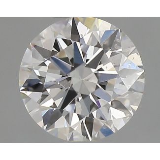 0.4 Carat Round H SI1 EX GIA Natural Diamond