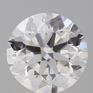 0.61 Carat Round D VVS1 EX GIA Natural Diamond