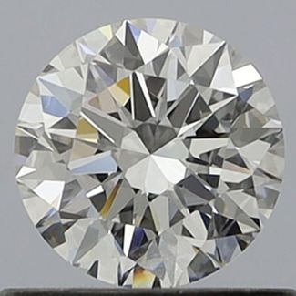 0.61 Carat Round E VVS2 EX GIA Natural Diamond