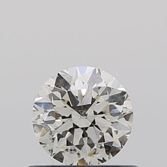 0.50 Carat Round J SI2 VG EX GIA Natural Diamond