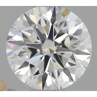 0.5 Carat Round G VVS2 EX GIA Natural Diamond