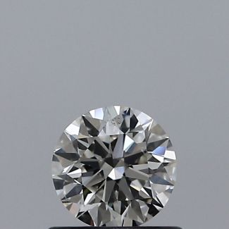 0.50 Carat Round I SI1 EX VG GIA Natural Diamond