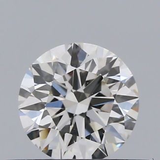 0.34 Carat Round H VS1 EX GIA Natural Diamond