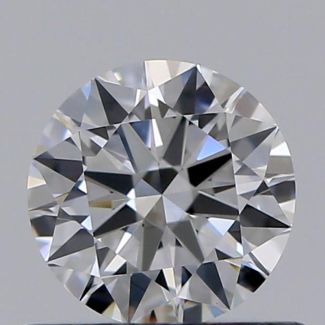 0.50 Carat Round D VVS2 EX GIA Natural Diamond