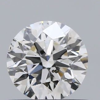 0.6 Carat Round G SI2 EX GIA Natural Diamond