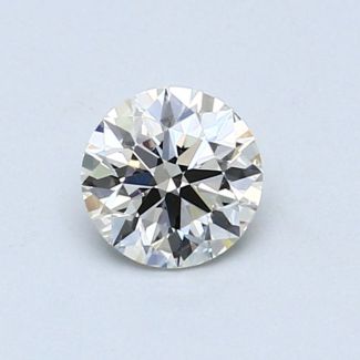 0.56 Carat Round I VVS1 EX GIA Natural Diamond