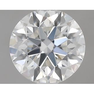 0.6 Carat Round H VVS2 EX GIA Natural Diamond