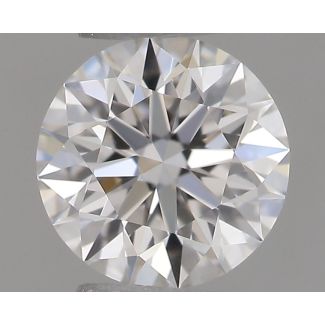 0.35 Carat Round F VVS1 EX GIA Natural Diamond