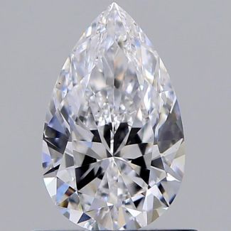 0.60 Carat Pear D VS2 - EX VG GIA Natural Diamond