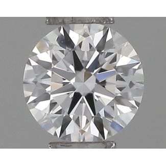 0.20 Carat Round D VVS1 EX VG GIA Natural Diamond