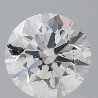 0.71 Carat Round H SI1 EX GIA Natural Diamond