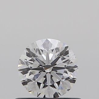 0.50 Carat Round D VVS2 VG EX GIA Natural Diamond