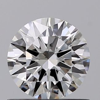 0.60 Carat Round F VS2 VG EX GIA Natural Diamond