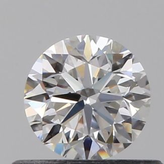 0.45 Carat Round F VVS2 VG EX GIA Natural Diamond