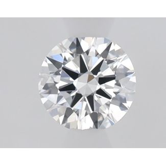 0.4 Carat Round D VVS2 EX VG GIA Natural Diamond