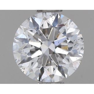 0.74 Carat Round E SI2 EX VG GIA Natural Diamond