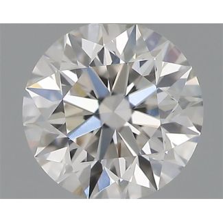 0.35 Carat Round H VS1 EX GIA Natural Diamond