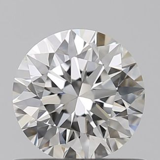 0.57 Carat Round H IF EX GIA Natural Diamond