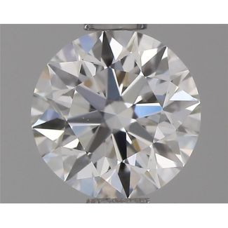 0.70 Carat Round F VS1 EX GIA Natural Diamond