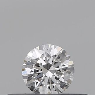 0.18 Carat Round D SI1 EX VG GIA Natural Diamond