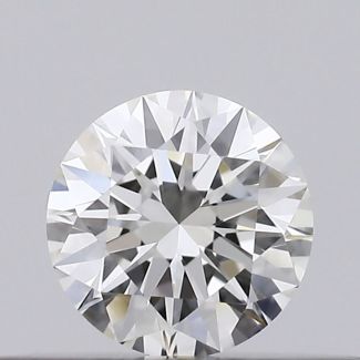 0.21 Carat Round H VVS1 EX GIA Natural Diamond