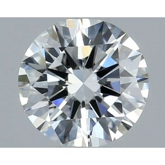 0.57 Carat Round F VVS1 EX GIA Natural Diamond