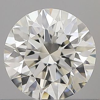 0.6 Carat Round H VVS2 EX IGI Natural Diamond