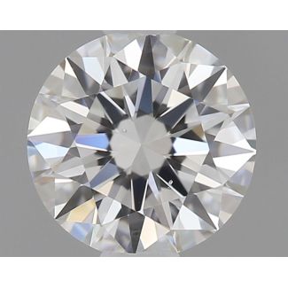 0.42 Carat Round F SI1 EX GIA Natural Diamond