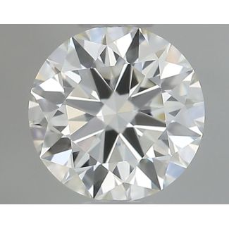 0.5 Carat Round H VVS2 EX IGI Natural Diamond