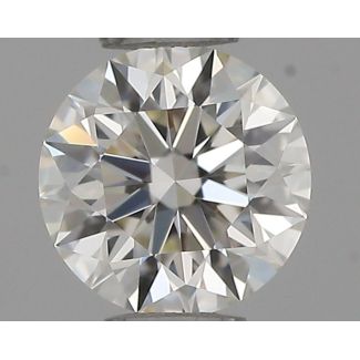 0.33 Carat Round H VVS2 EX IGI Natural Diamond