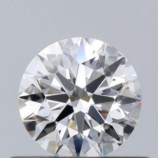 0.50 Carat Round H VS2 EX VG GIA Natural Diamond