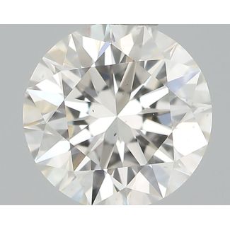 0.51 Carat Round H VS1 EX GIA Natural Diamond