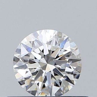 0.43 Carat Round G VVS2 EX GIA Natural Diamond