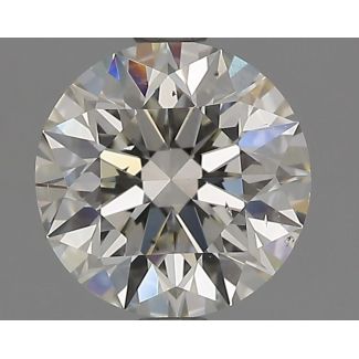 1.50 Carat Round J SI1 EX VG GIA Natural Diamond