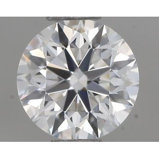 0.46 Carat Round F VVS1 EX GIA Natural Diamond