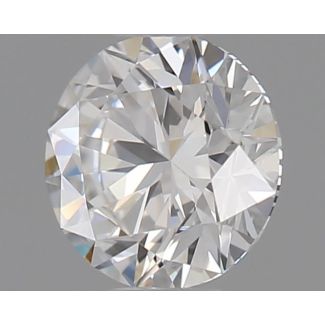 0.41 Carat Round F VVS1 EX GIA Natural Diamond