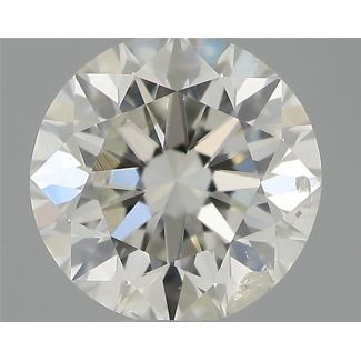 0.51 Carat Round H SI2 EX IGI Natural Diamond