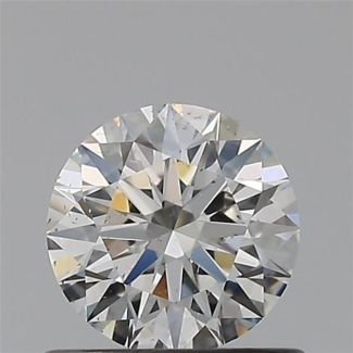 0.57 Carat Round F SI1 EX GIA Natural Diamond