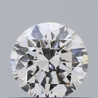 0.4 Carat Round H SI1 EX GIA Natural Diamond