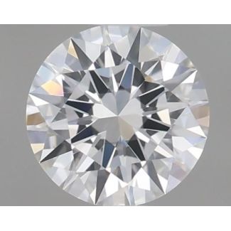 0.33 Carat Round F VVS1 EX GIA Natural Diamond